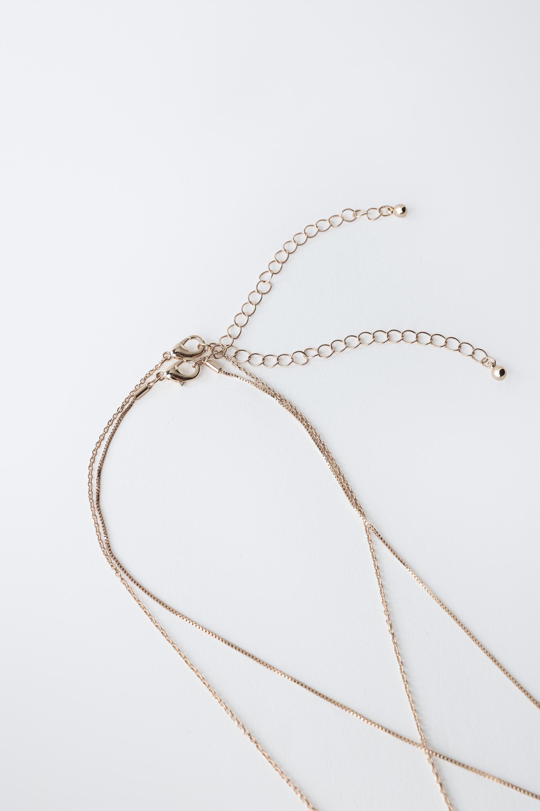 PACK OF TWO KEY AND PADLOCK NECKLACES
